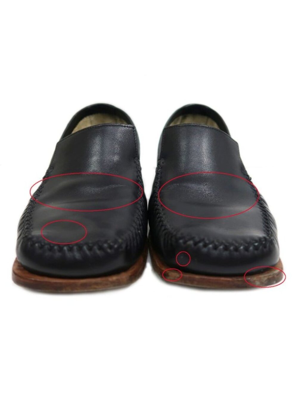 Louis Vuitton Loafers Size 6 Black Leather Shoes Apparel - Picture 3 of 10